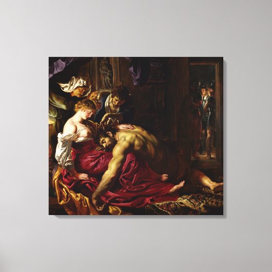 Samson und Delilah von Peter Paul Rubens Leinwanddruck (Vorderseite)