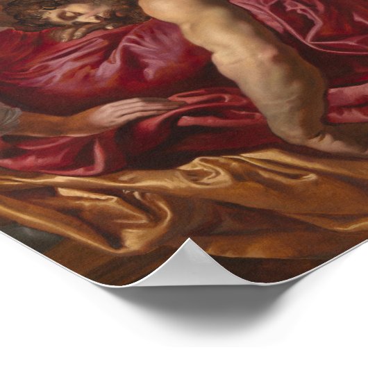Samson und Delilah von Peter Paul Rubens Poster (Ecke)