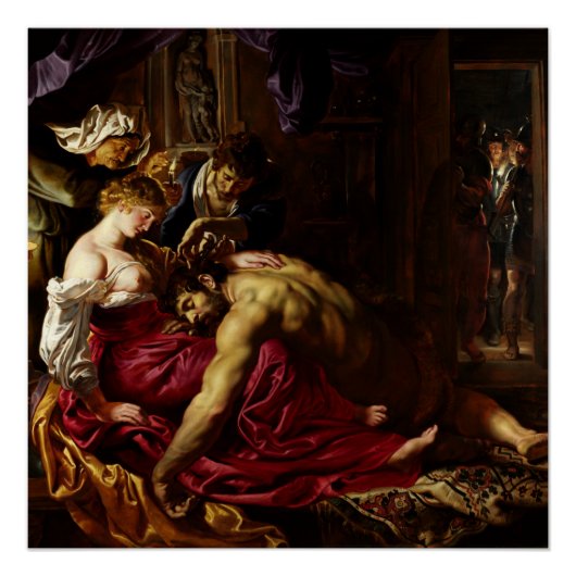 Samson und Delilah von Peter Paul Rubens Poster (Vorderseite)