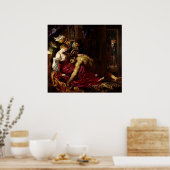 Samson und Delilah von Peter Paul Rubens Poster (Küche)