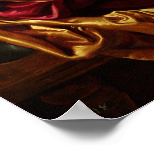 Samson und Delilah von Peter Paul Rubens Poster (Ecke)