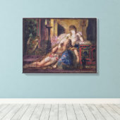 Samson und Delilah (w/c) Leinwanddruck (Insitu (Holzboden))