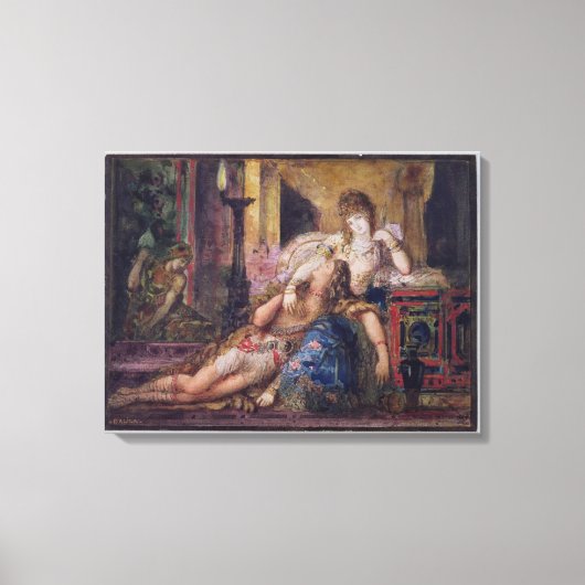 Samson und Delilah (w/c) Leinwanddruck (Vorderseite)