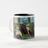 Samson und Delilah Zweifarbige Tasse (Vorderseite Links)