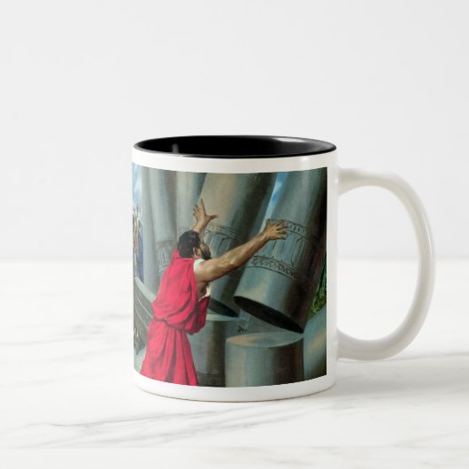 Samson und Delilah Zweifarbige Tasse (Rechts)