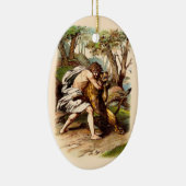 Samson und der Löwe Keramik Ornament (Rechts)