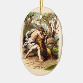 Samson und der Löwe Keramik Ornament (Links)