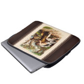 Samson und der Löwe Laptopschutzhülle (Vorne Knopf)