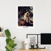 Samson und der Löwe von Francesco Hayez Poster (Heimbüro)