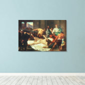 Samson verraten von Delilah (Öl auf Leinwand) Leinwanddruck (Insitu (Holzboden))