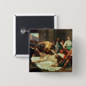 Samson verriet durch Delilah (Öl auf Leinwand) Button (Vorne & Hinten)