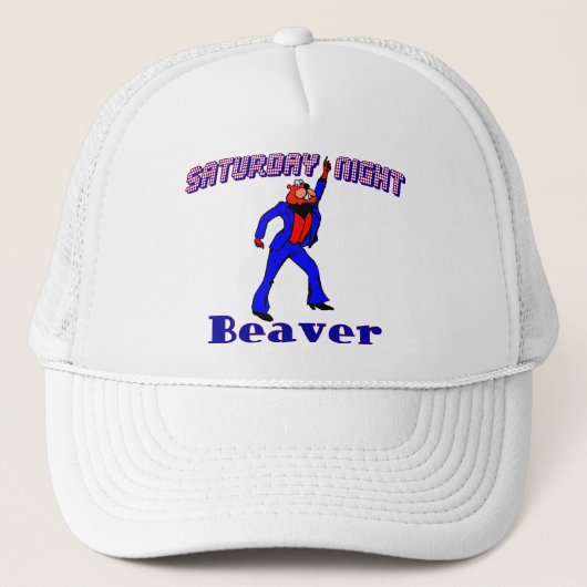 Samstag Abend Disco-Biber Truckerkappe (Vorderseite)