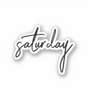 Samstag, Ästhetischer Teen Scrapbook Sticker
