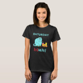 Samstag Fatday Fat Cat Cheeseburger T-Shirt (Vorne ganz)