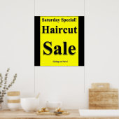 Samstag Haircut Verkauf Poster Matte (Küche)