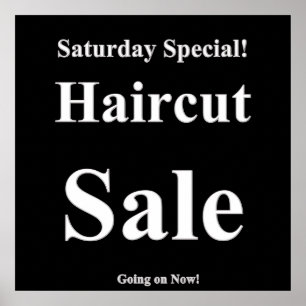 Samstag Haircut Verkauf Poster Matte