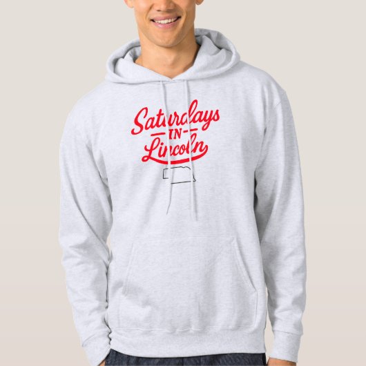 Samstag in Lincoln Nebraska | Football Hoodie (Vorderseite)