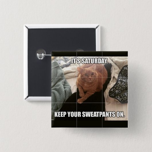 Samstag-Rat Button (Vorne & Hinten)