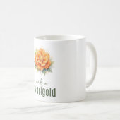 Samstag Tagetes-Blumen-Tasse | Kaffeetasse (VorderseiteRechts)