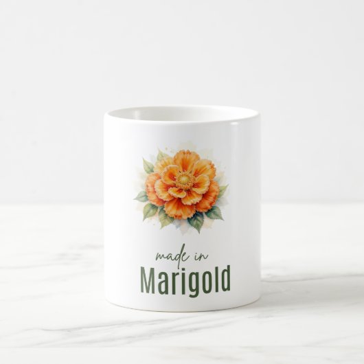 Samstag Tagetes-Blumen-Tasse | Kaffeetasse (Mittel)