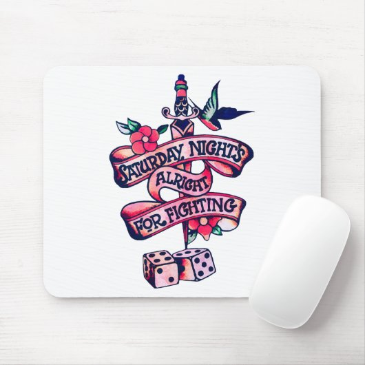 Samstagabend ist gut für Kämpfe Mousepad (Mit Mouse)