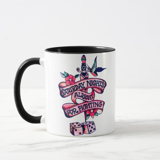 Samstagabend ist gut für Kämpfe Tasse (Links)