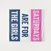 Samstage für Mädchen Wandteppich (Vorderseite (Horizontal))