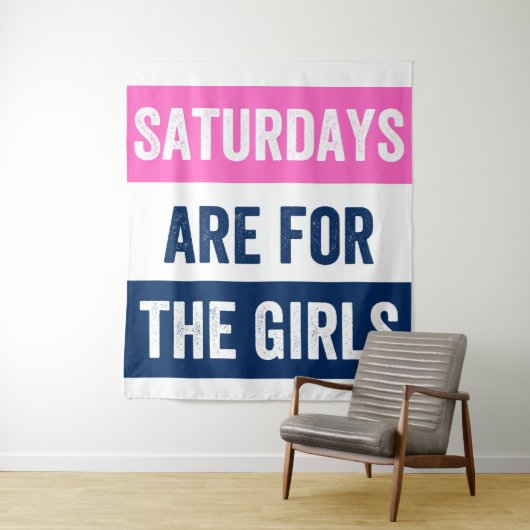 Samstage für Mädchen Wandteppich (Beispiel)