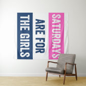 Samstage für Mädchen Wandteppich (Beispiel (Horizontal))