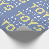 Samstage sind für das Spielzeuggeschenk Wrap Geschenkpapier (Ecke)
