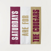 Samstage sind für The Cougars, Charleston Wandteppich (Vorderseite)