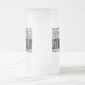 Samstages ein Rugby-Tag Mattglas Bierglas (Mittel)
