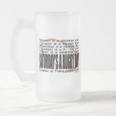 Samstages ein Rugby-Tag Mattglas Bierglas (Links)