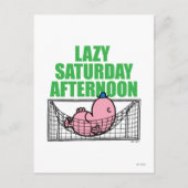 Samstagnachmittag mit Herrn Lazy Postkarte (Vorderseite)