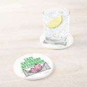 Samstagnachmittag mit Herrn Lazy Sandstein Untersetzer (Seite)