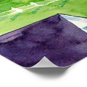 Samstagnachmittag Watercolor Poster (Ecke)