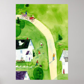 Samstagnachmittag Watercolor Poster