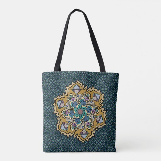 Samstags-Doodle Tasche (Rückseite)