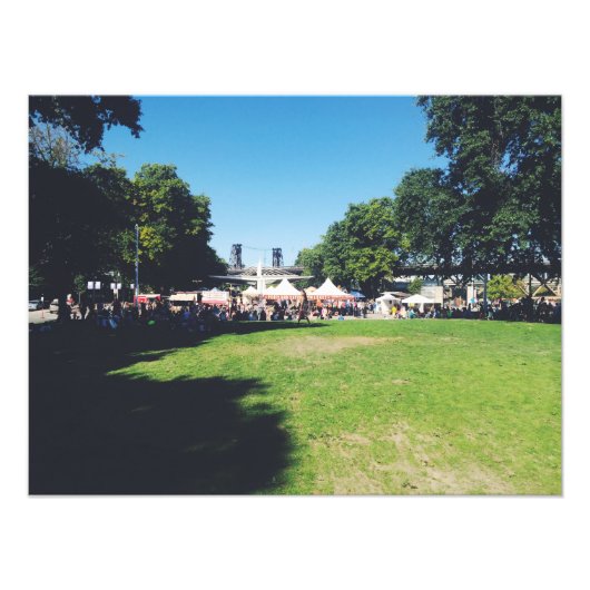 Samstagsmarkt Portland Fotodruck (Vorne)