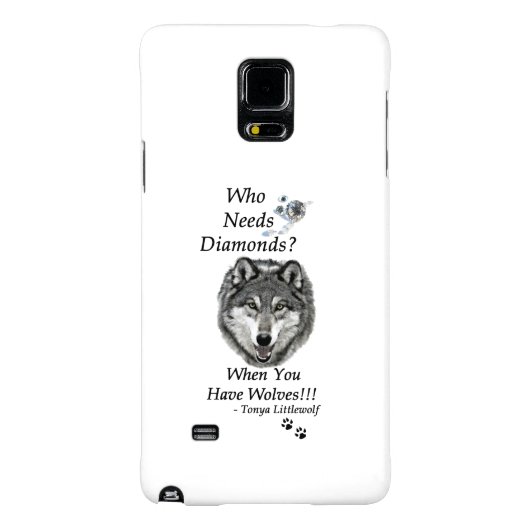Samsung Anmerkung 4 Case - Wolf Mountain Sanctuary (Rückseite)