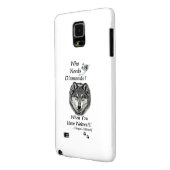 Samsung Anmerkung 4 Case - Wolf Mountain Sanctuary (Rückseite Links)