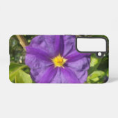 SAMSUNG GALAXY 21 Case LILA BLUME STYLE DESIGN Hülle (Rückseite (Horizontal))