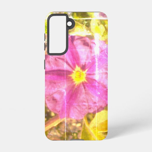 SAMSUNG GALAXY 21 Case LILA BLUME STYLE DESIGN Hülle (Rückseite)