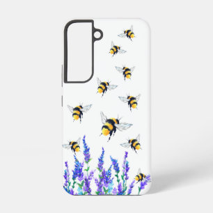 Samsung Galaxy Hüllen mit Blumen und fliegenden Bi Hülle