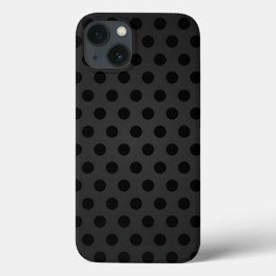 Samsung Galaxy Note 4 Hülle Schwarz Polka Punkt