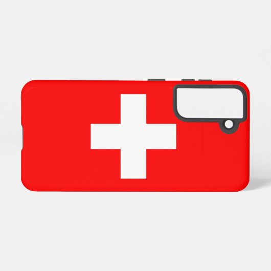 Samsung Galaxy S21 Case Flag der Schweiz Samsung Galaxy Hülle (Rückseite (Horizontal))