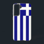 Samsung Galaxy S21 Case Flag Griechenland Samsung Galaxy Hülle<br><div class="desc">Mit unserem exklusiven Cover unter der Flagge Griechenlands verwandeln Sie Ihre Samsung Galaxy S21 in eine Feier des griechischen Erbes! Dieses Cover wurde mit viel Liebe zum Detail gestaltet und zeigt stolz das ikonische Design der griechischen Flagge. Die Fahne weist neun horizontale Streifen in Blau und Weiß auf, wobei ein...</div>