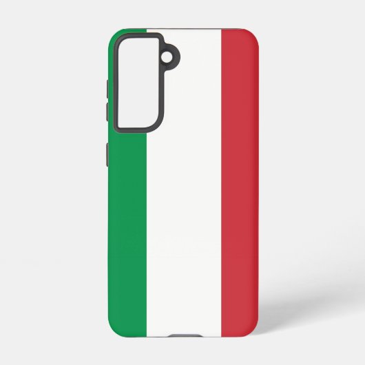 Samsung Galaxy S21 Case Flag (Italien) Hülle (Rückseite)