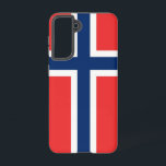 Samsung Galaxy S21 Case Flag Norwegen Hülle<br><div class="desc">Mit der exklusiven Handyabdeckung mit der fetten und ikonischen Fahne Norwegens können Sie Ihre Samsung Galaxy S21 noch weiter verbessern. Dieses Cover wurde mit Präzision und Sorgfalt erstellt und schützt nicht nur Ihr Gerät, sondern feiert auch Norwegens reichhaltiges Kulturerbe. Das Design zeigt das markante rote, weiße und blaue Kreuz, das...</div>