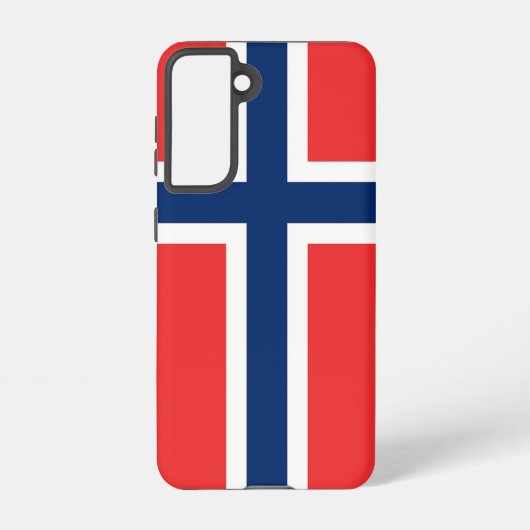 Samsung Galaxy S21 Case Flag Norwegen Samsung Galaxy Hülle (Rückseite)